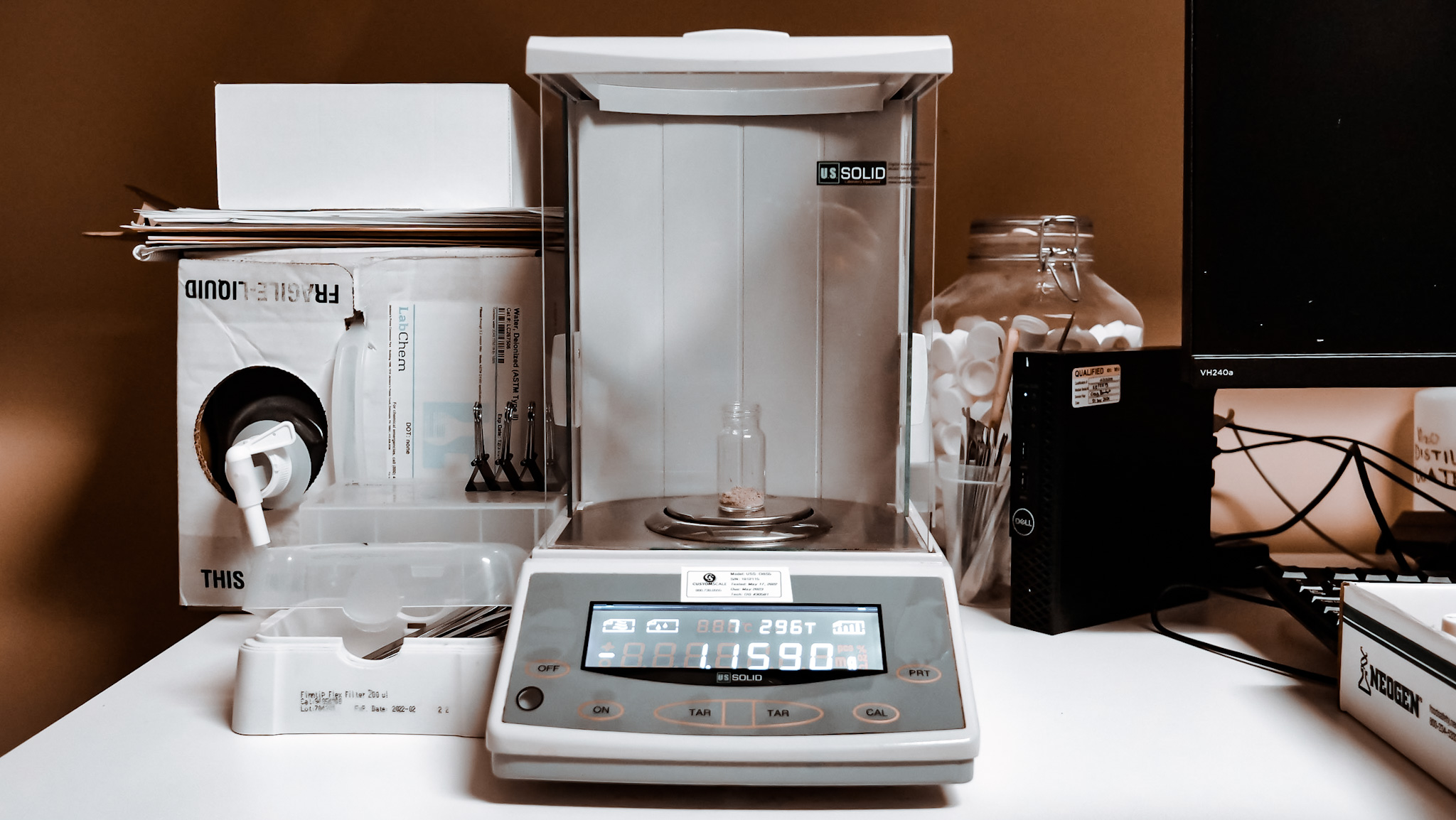 Bottling and packaging line